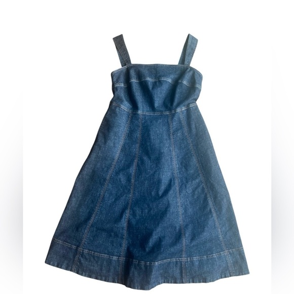 Boden Virginie midi a-line dark denim dress size 8P - Picture 7 of 11